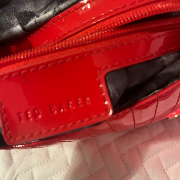 Ted Baker Red Patent Bag - Picture 9 of 14